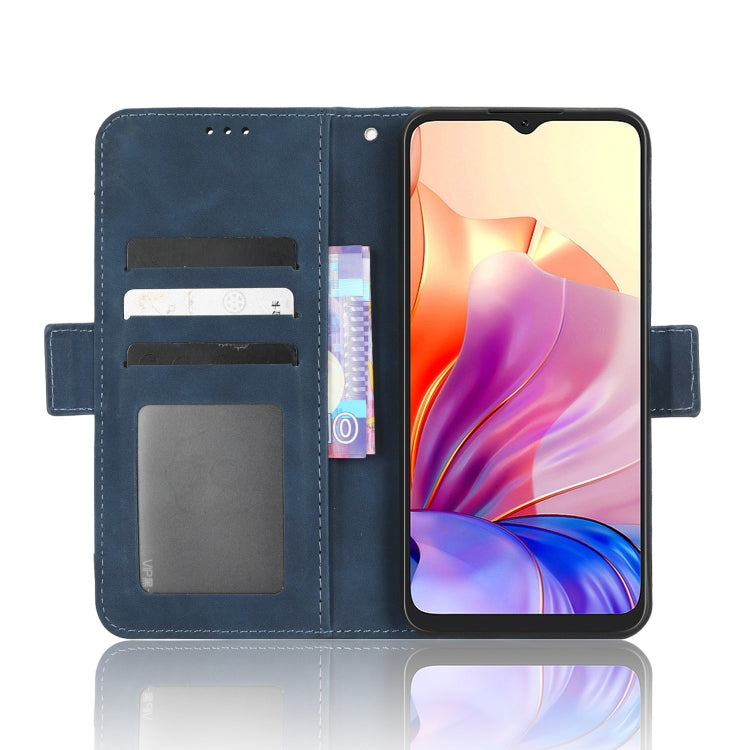 For Blackview OSCAL C80 Skin Feel Calf Texture Card Slots Leather Phone Case