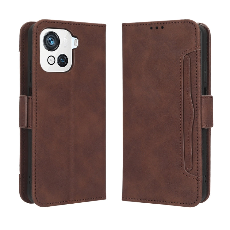 For Blackview OSCAL C80 Skin Feel Calf Texture Card Slots Leather Phone Case
