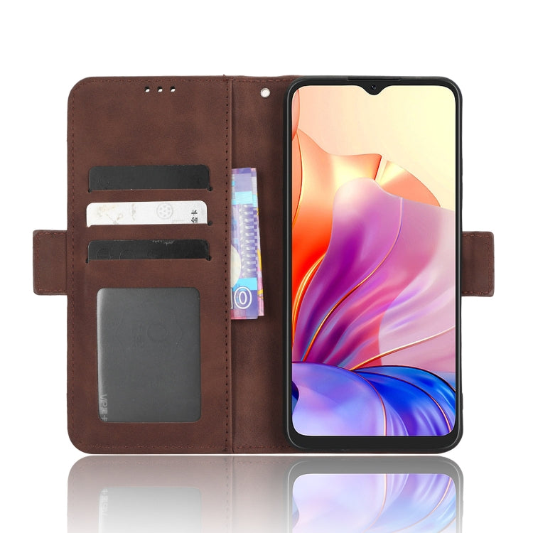 For Blackview OSCAL C80 Skin Feel Calf Texture Card Slots Leather Phone Case