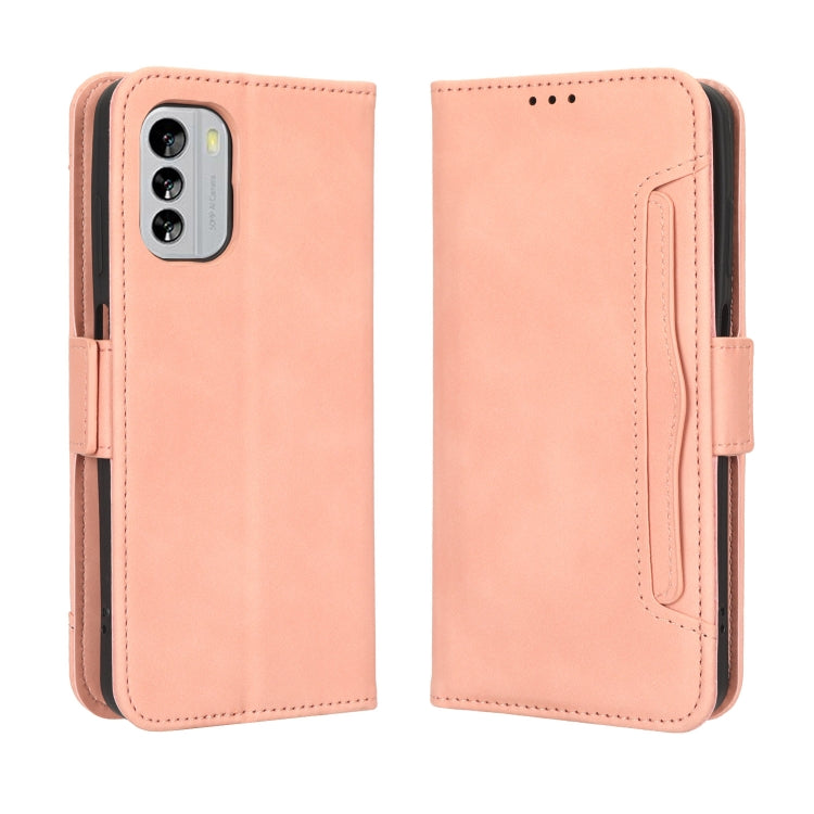 For Nokia G60 5G Skin Feel Calf Texture Card Slots Leather Phone Case