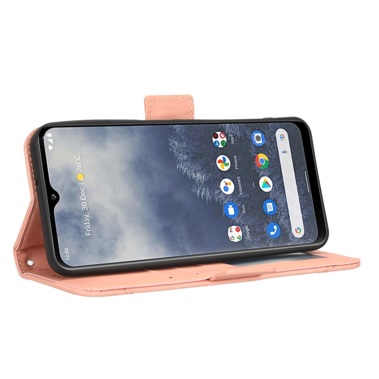 For Nokia G60 5G Skin Feel Calf Texture Card Slots Leather Phone Case