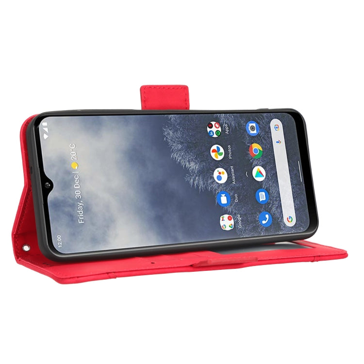 For Nokia G60 5G Skin Feel Calf Texture Card Slots Leather Phone Case