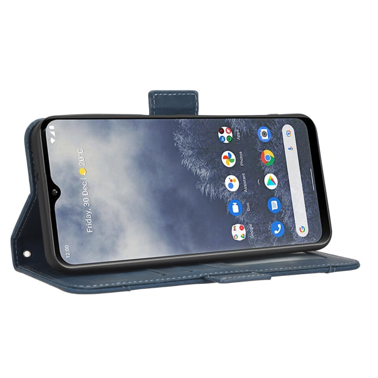 For Nokia G60 5G Skin Feel Calf Texture Card Slots Leather Phone Case