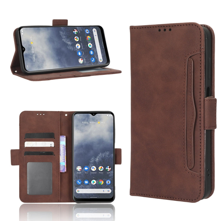 For Nokia G60 5G Skin Feel Calf Texture Card Slots Leather Phone Case