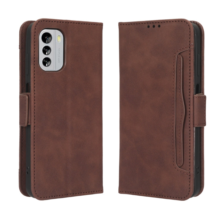 For Nokia G60 5G Skin Feel Calf Texture Card Slots Leather Phone Case