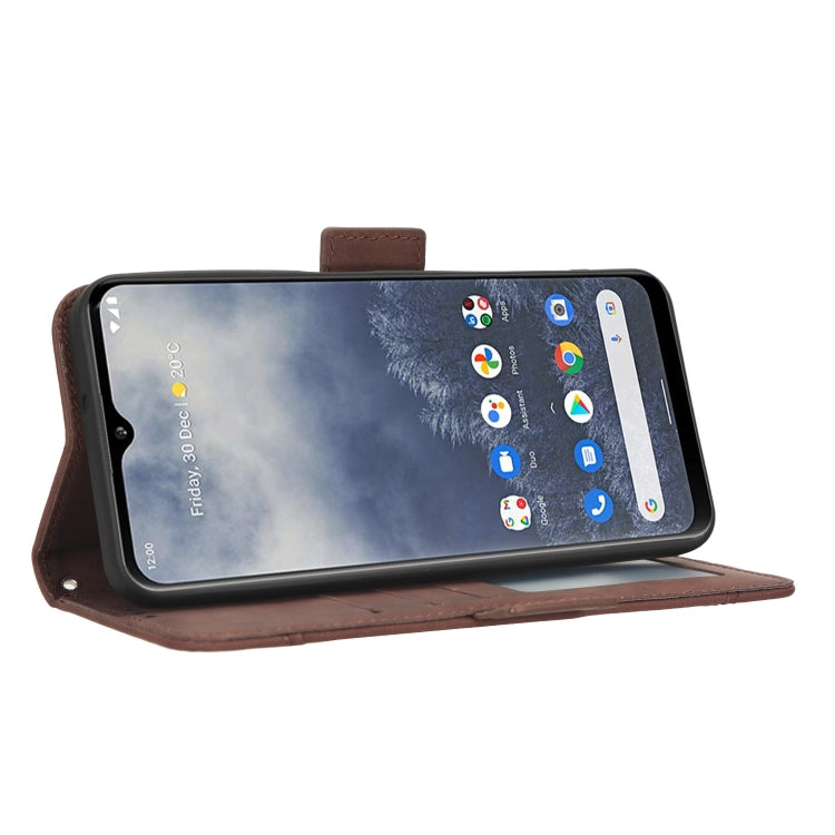 For Nokia G60 5G Skin Feel Calf Texture Card Slots Leather Phone Case