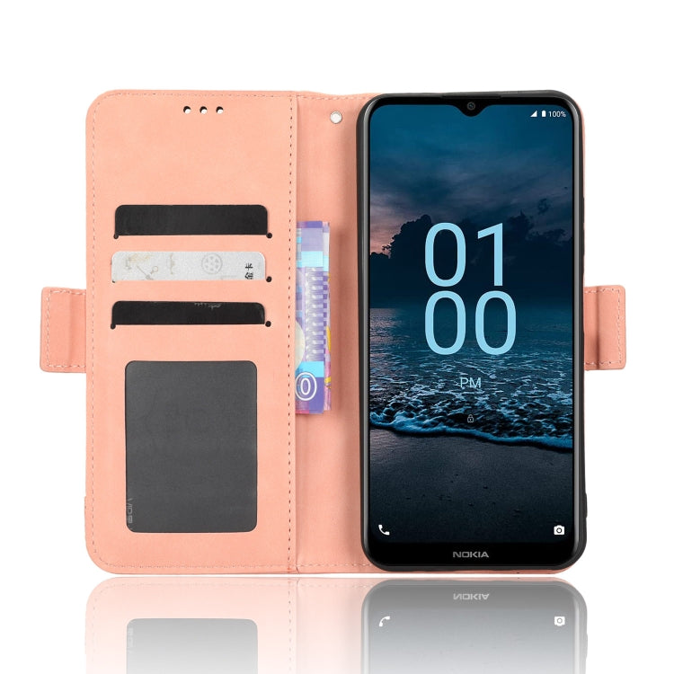 For Nokia G100 Skin Feel Calf Texture Card Slots Leather Phone Case