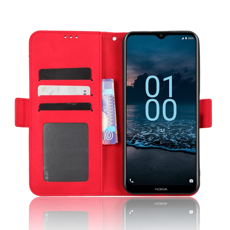 For Nokia G100 Skin Feel Calf Texture Card Slots Leather Phone Case