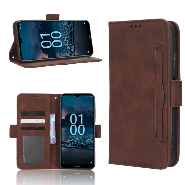For Nokia G100 Skin Feel Calf Texture Card Slots Leather Phone Case