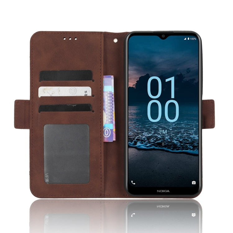 For Nokia G100 Skin Feel Calf Texture Card Slots Leather Phone Case