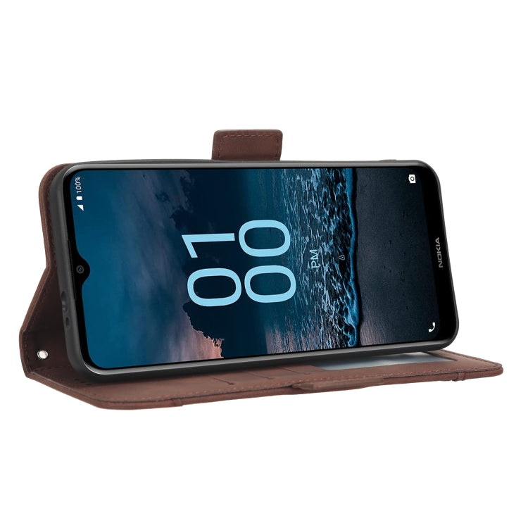 For Nokia G100 Skin Feel Calf Texture Card Slots Leather Phone Case