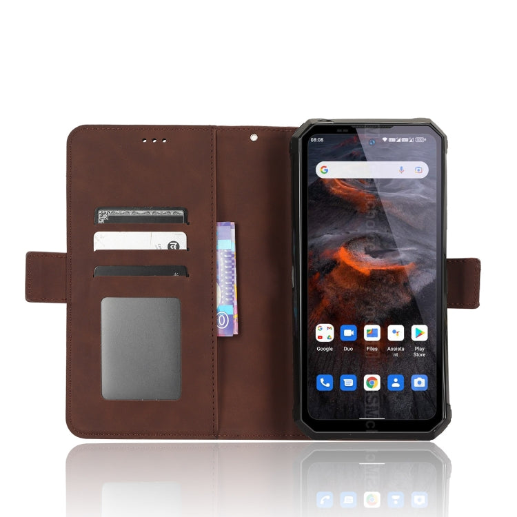 For Oukitel WP19 Skin Feel Calf Texture Card Slots Leather Phone Case