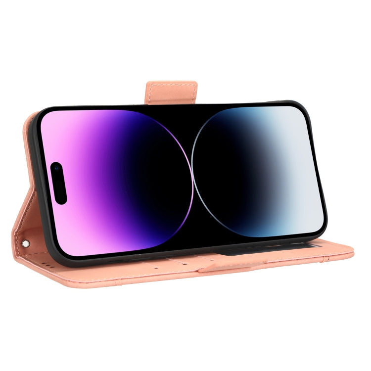 For iPhone 14 Pro Skin Feel Calf Texture Card Slots Leather Phone Case