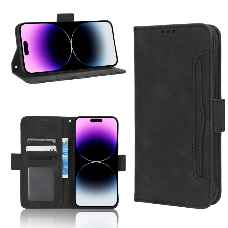 For iPhone 14 Pro Skin Feel Calf Texture Card Slots Leather Phone Case