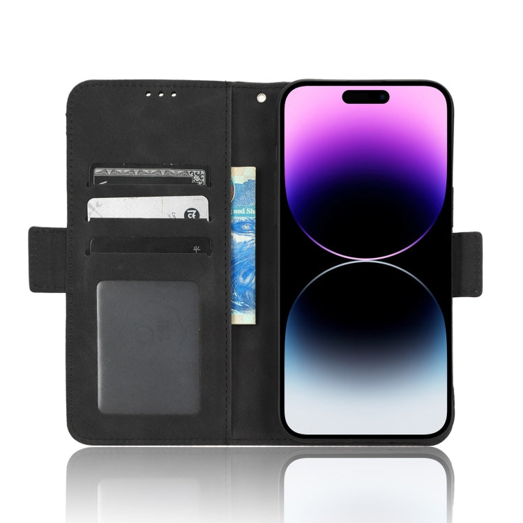 For iPhone 14 Pro Skin Feel Calf Texture Card Slots Leather Phone Case