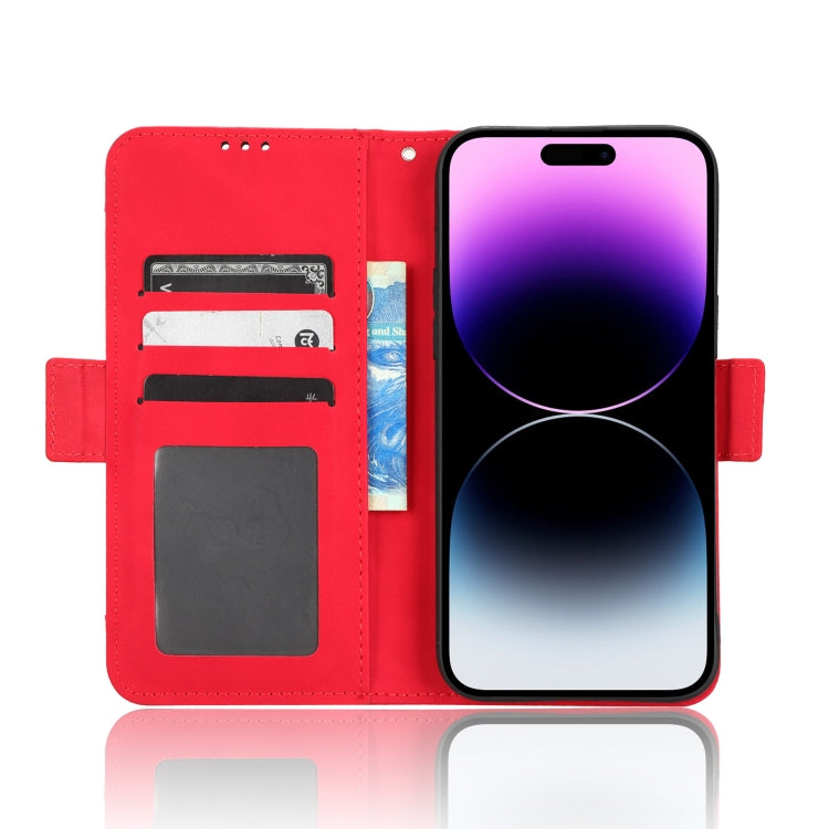 For iPhone 14 Pro Skin Feel Calf Texture Card Slots Leather Phone Case