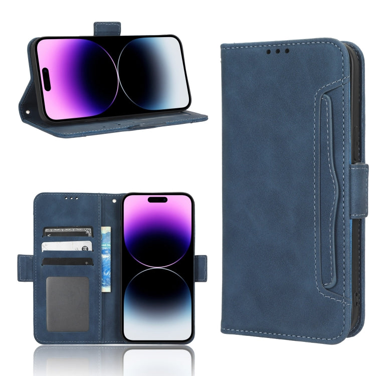 For iPhone 14 Pro Skin Feel Calf Texture Card Slots Leather Phone Case