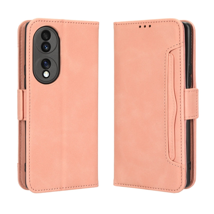 For Honor 70 5G Skin Feel Calf Texture Card Slots Leather Phone Case