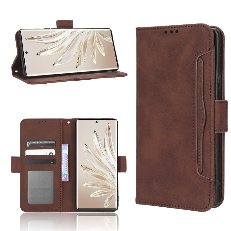 For Honor 70 5G Skin Feel Calf Texture Card Slots Leather Phone Case
