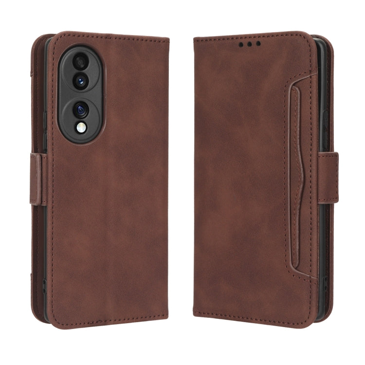 For Honor 70 5G Skin Feel Calf Texture Card Slots Leather Phone Case