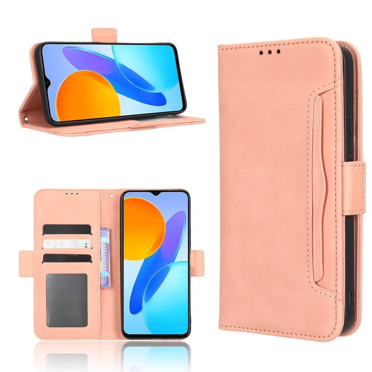 For Honor X8 5G Skin Feel Calf Texture Card Slots Leather Phone Case