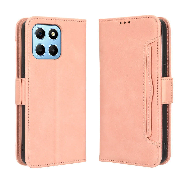 For Honor X8 5G Skin Feel Calf Texture Card Slots Leather Phone Case