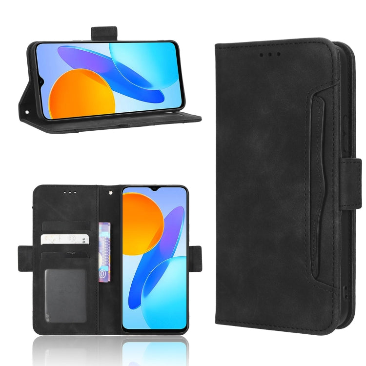 For Honor X8 5G Skin Feel Calf Texture Card Slots Leather Phone Case
