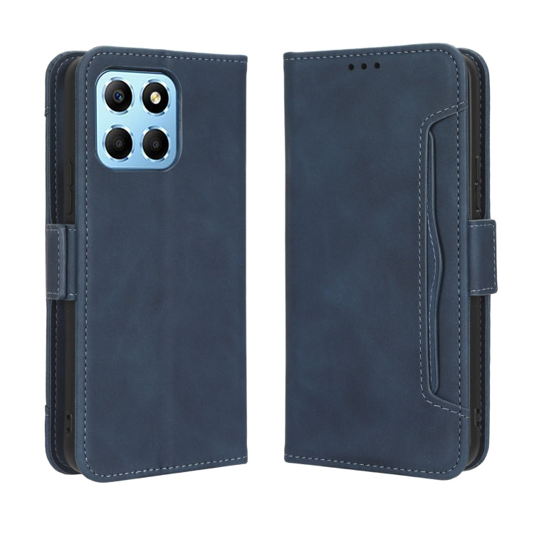 For Honor X8 5G Skin Feel Calf Texture Card Slots Leather Phone Case