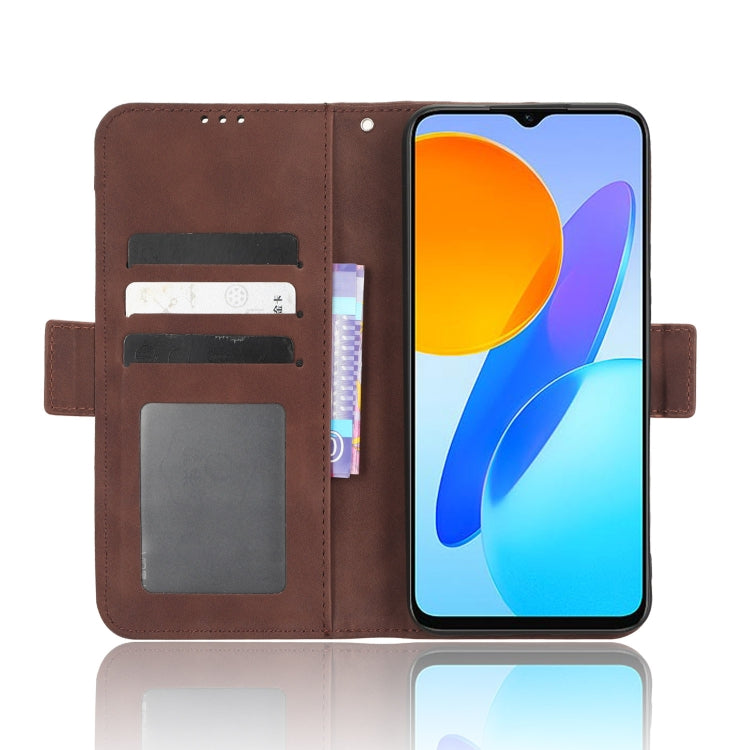 For Honor X8 5G Skin Feel Calf Texture Card Slots Leather Phone Case