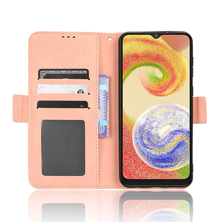 For Samsung Galaxy A04 Skin Feel Calf Texture Card Slots Leather Phone Case