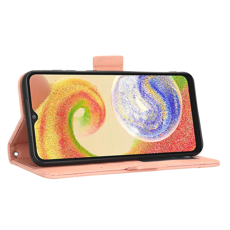 For Samsung Galaxy A04 Skin Feel Calf Texture Card Slots Leather Phone Case