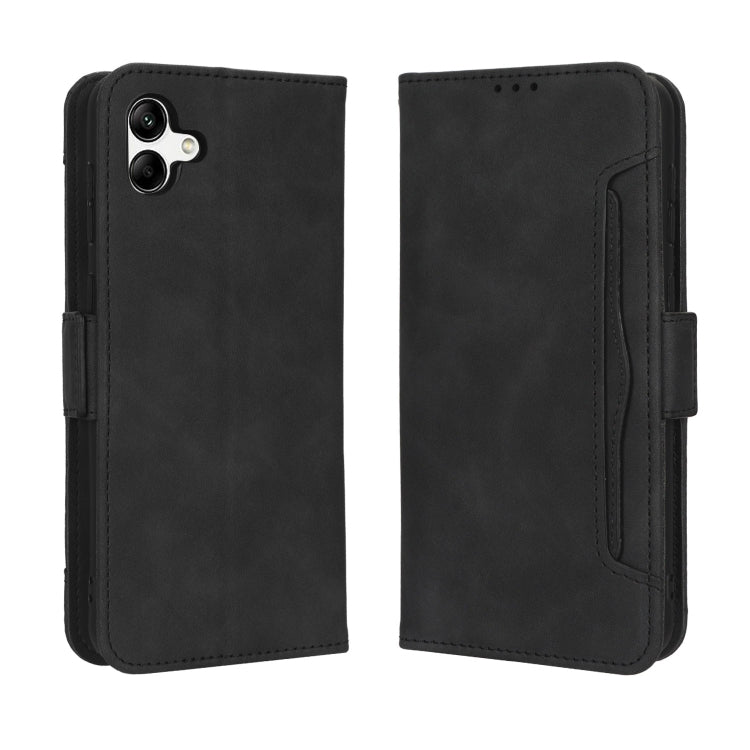 For Samsung Galaxy A04 Skin Feel Calf Texture Card Slots Leather Phone Case