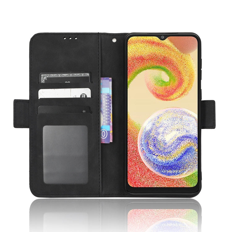 For Samsung Galaxy A04 Skin Feel Calf Texture Card Slots Leather Phone Case
