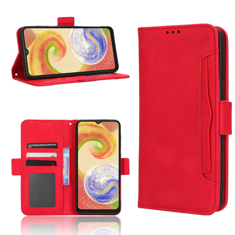For Samsung Galaxy A04 Skin Feel Calf Texture Card Slots Leather Phone Case