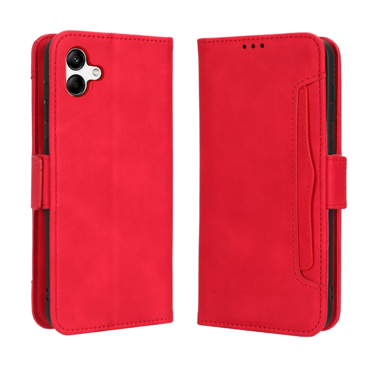 For Samsung Galaxy A04 Skin Feel Calf Texture Card Slots Leather Phone Case