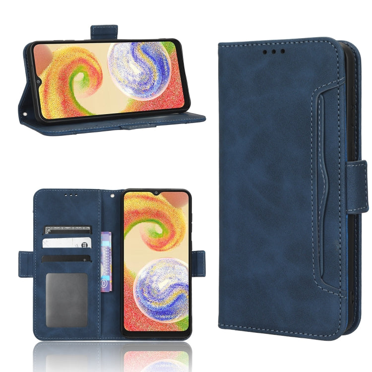 For Samsung Galaxy A04 Skin Feel Calf Texture Card Slots Leather Phone Case