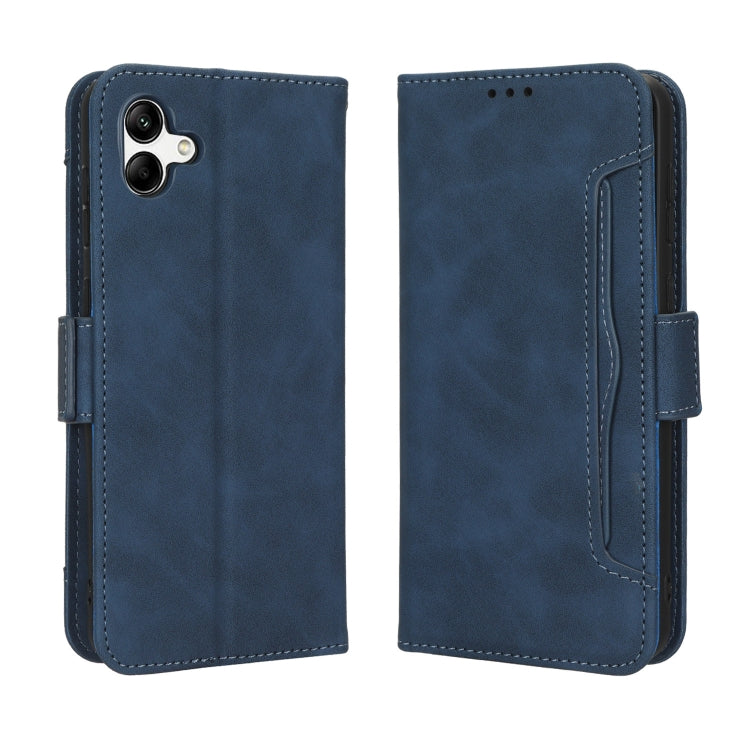 For Samsung Galaxy A04 Skin Feel Calf Texture Card Slots Leather Phone Case