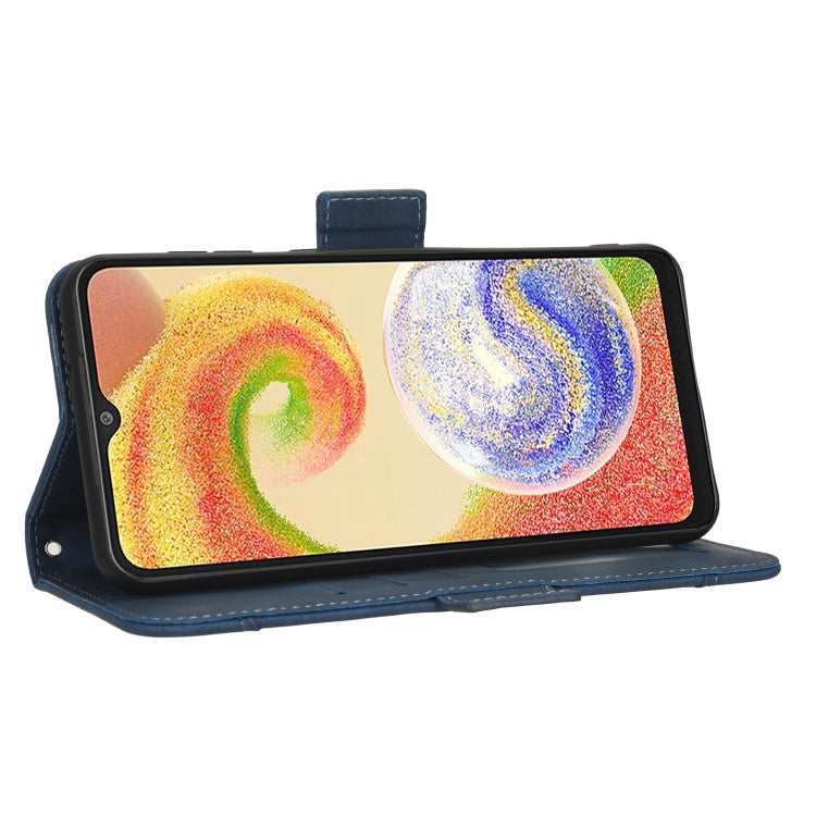 For Samsung Galaxy A04 Skin Feel Calf Texture Card Slots Leather Phone Case