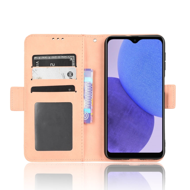 For Samsung Galaxy A23e / A23s / A23 5G JP Skin Feel Calf Texture Card Slots Leather Phone Case