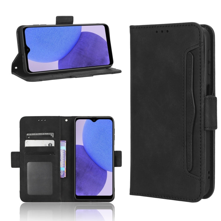 For Samsung Galaxy A23e / A23s / A23 5G JP Skin Feel Calf Texture Card Slots Leather Phone Case