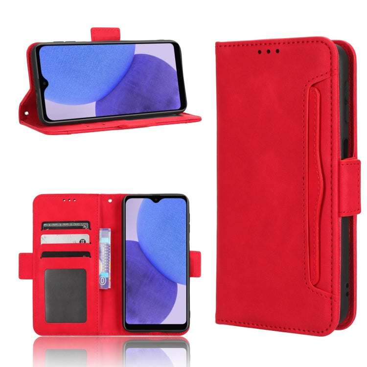 For Samsung Galaxy A23e / A23s / A23 5G JP Skin Feel Calf Texture Card Slots Leather Phone Case