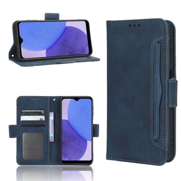 For Samsung Galaxy A23e / A23s / A23 5G JP Skin Feel Calf Texture Card Slots Leather Phone Case