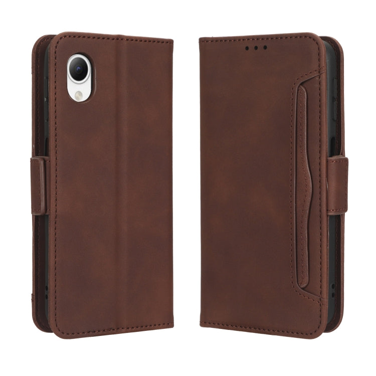 For Samsung Galaxy A23e / A23s / A23 5G JP Skin Feel Calf Texture Card Slots Leather Phone Case