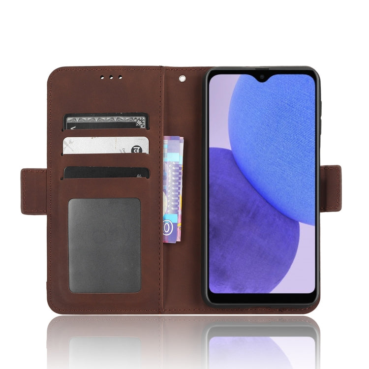 For Samsung Galaxy A23e / A23s / A23 5G JP Skin Feel Calf Texture Card Slots Leather Phone Case