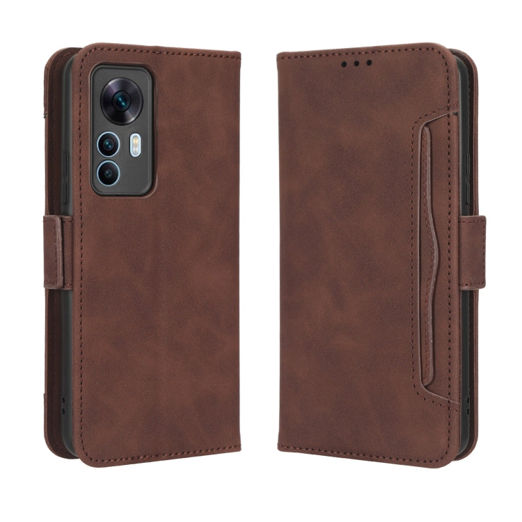 For Xiaomi 12T / Redmi K50 Ultra Skin Feel Calf Texture Card Slots Leather Phone Case