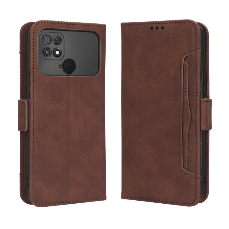 For Xiaomi Poco C40 Skin Feel Calf Texture Card Slots Leather Phone Case