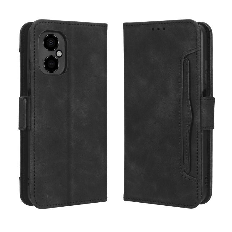 For Xiaomi Poco M4 5G Skin Feel Calf Texture Card Slots Leather Phone Case
