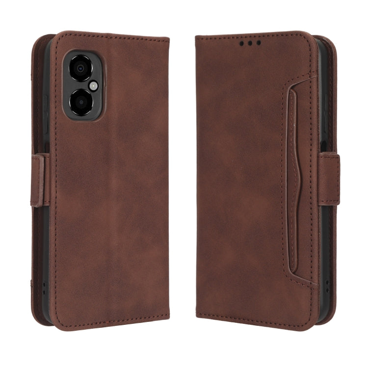 For Xiaomi Poco M4 5G Skin Feel Calf Texture Card Slots Leather Phone Case
