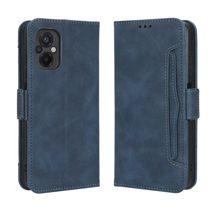 For Xiaomi Poco M5 Skin Feel Calf Texture Card Slots Leather Phone Case