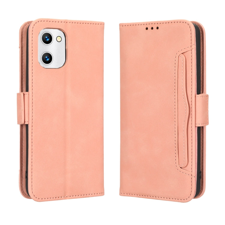 For UMIDIGI C1 Skin Feel Calf Texture Card Slots Leather Phone Case